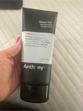 NEW Anthony Shave Gel for Sensitive Skin. 6FL OZ.